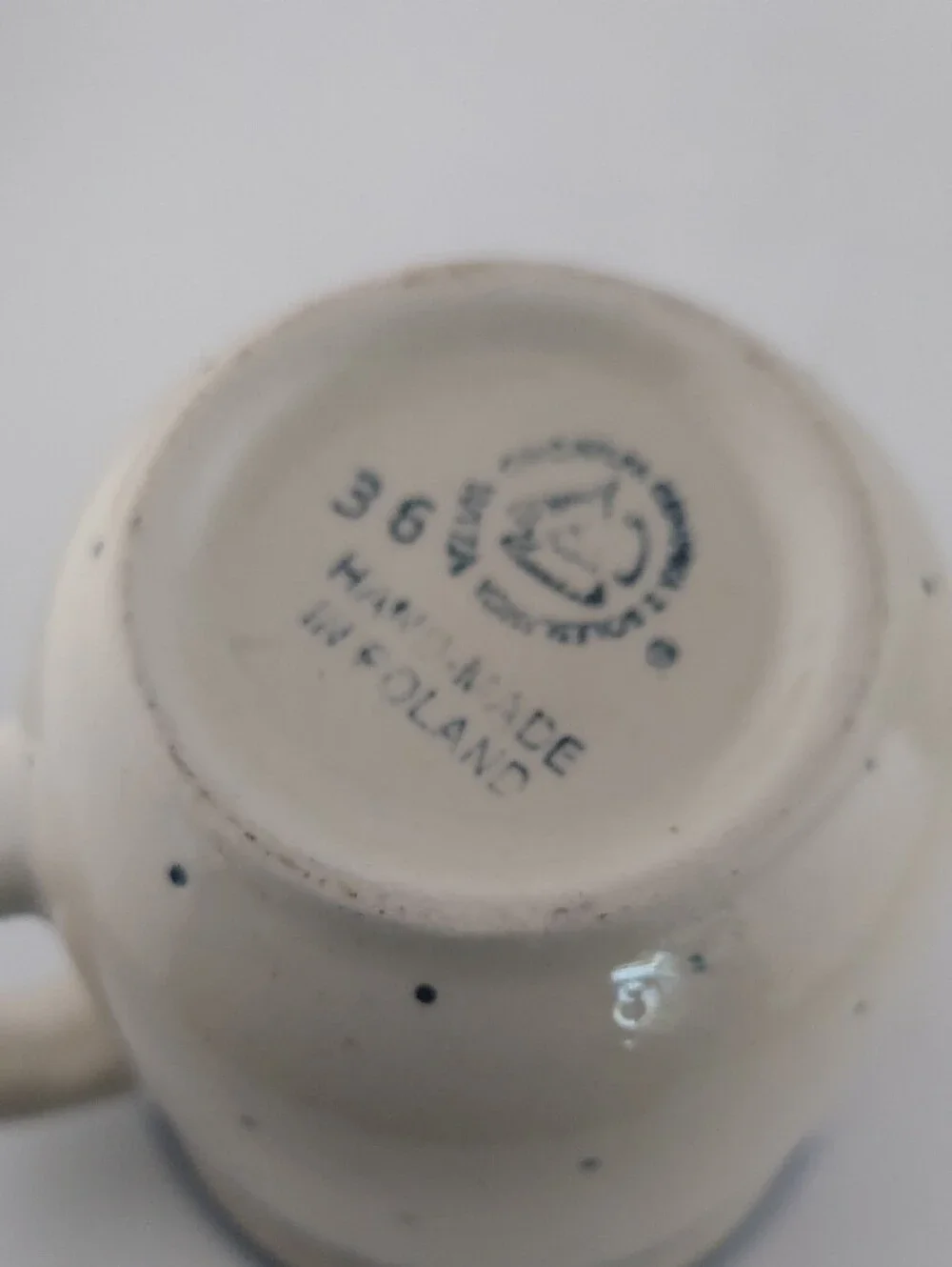 Polish Pottery cream ceramic